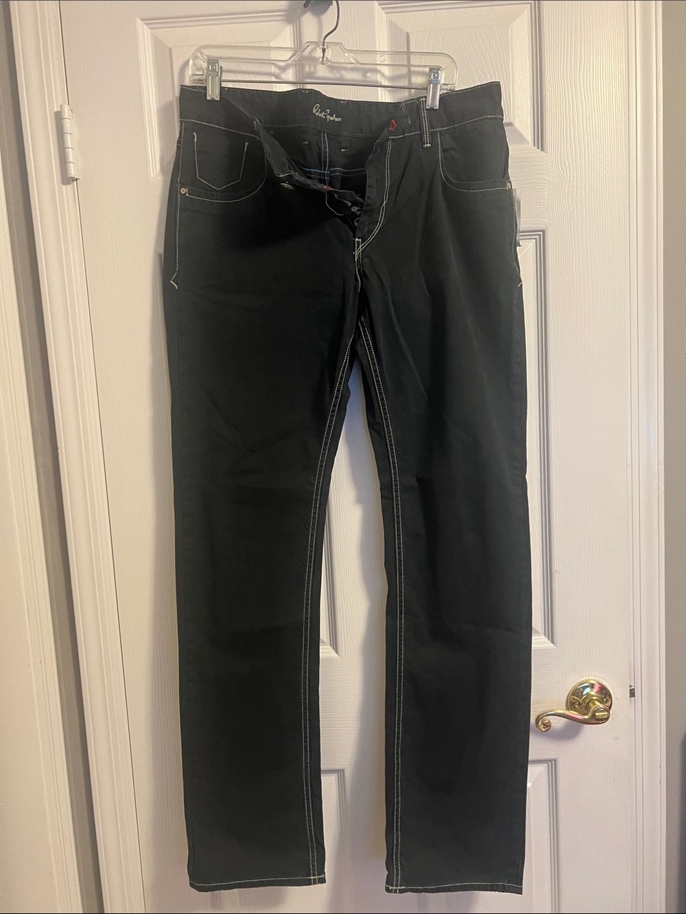 Black Men’s Jeans - Robert Graham. 
Size 35 waist. Slim fit.